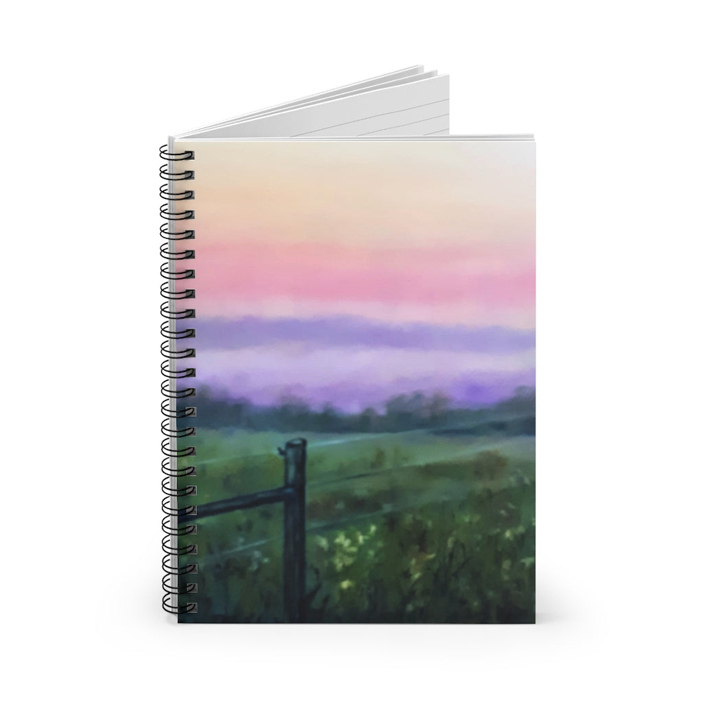Pink Sky Spiral Notebook - Ruled Line