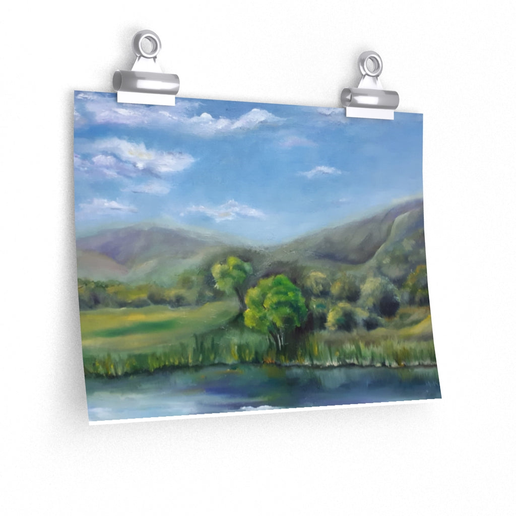 Mountainous  Landscape Poster