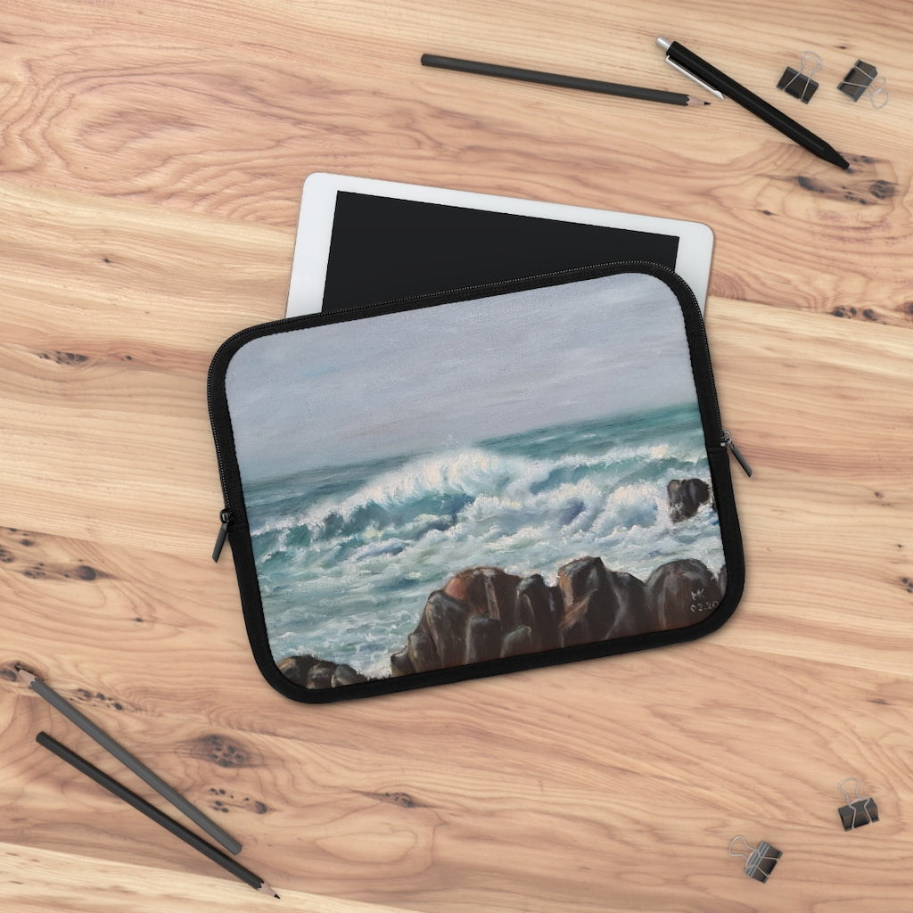 Crashing Atlantic Waves Laptop Sleeve