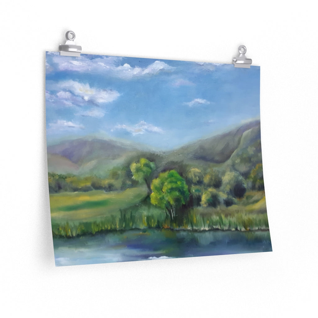 Mountainous  Landscape Poster
