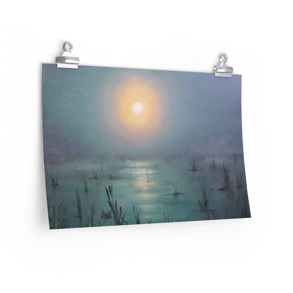 Marsh Sunset Poster