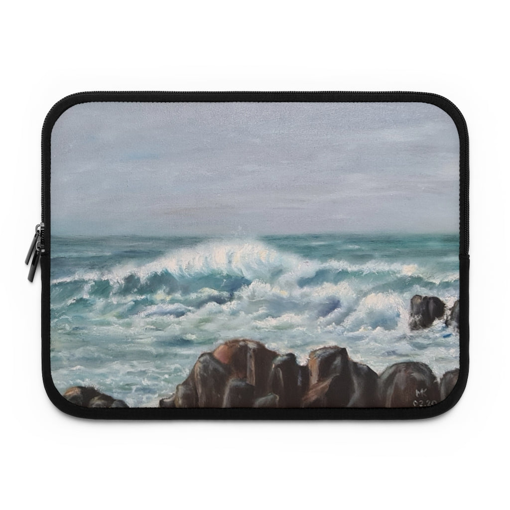 Crashing Atlantic Waves Laptop Sleeve