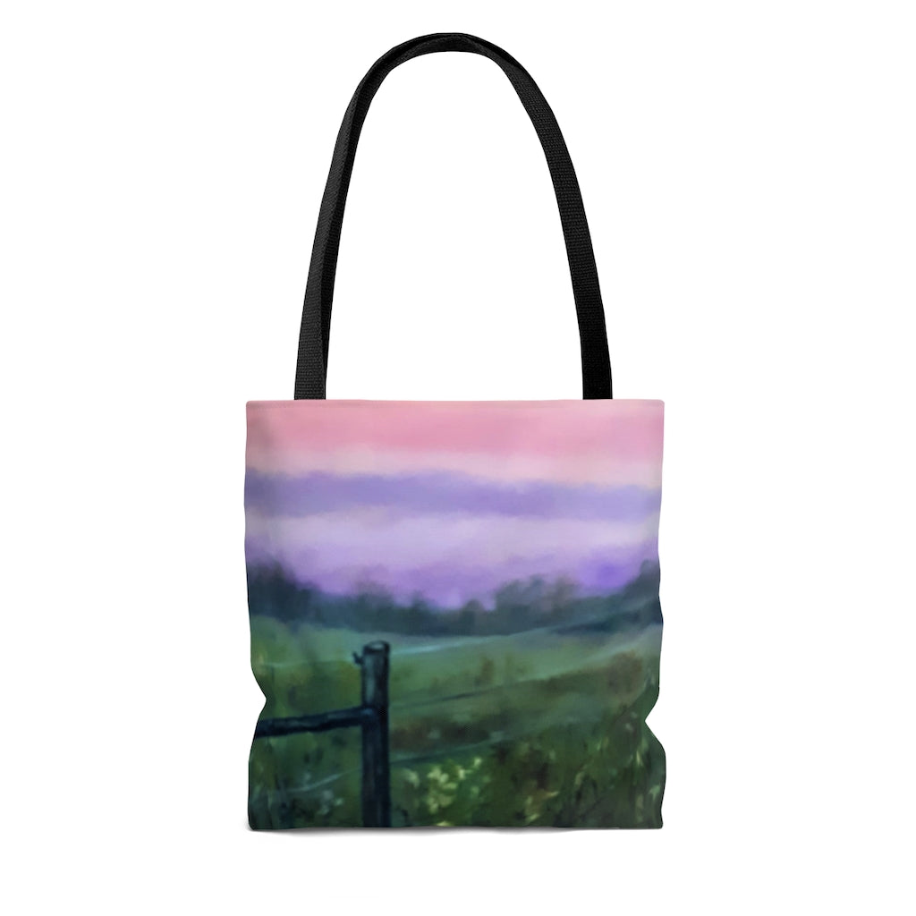 Colorful Pink Sunset Tote Bag