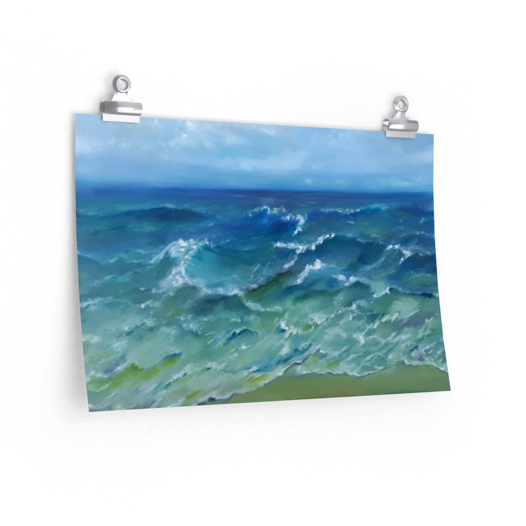 Surfers' Beach Poster