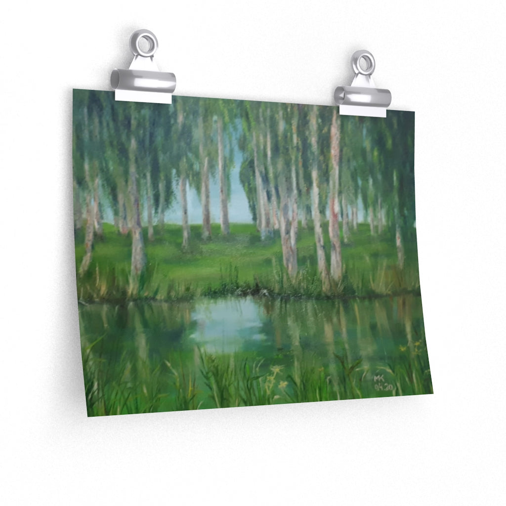 Lake & Grove Reflection Poster