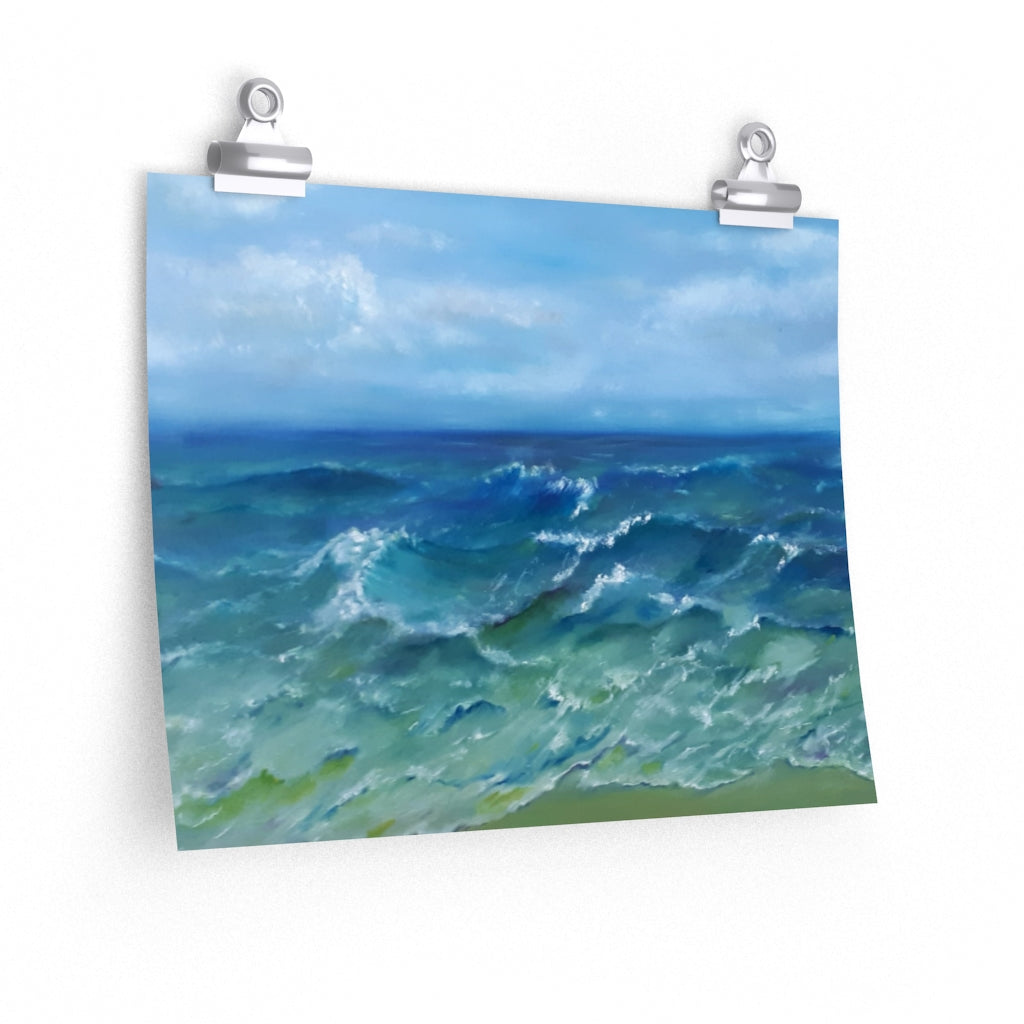 Surfers' Beach Poster