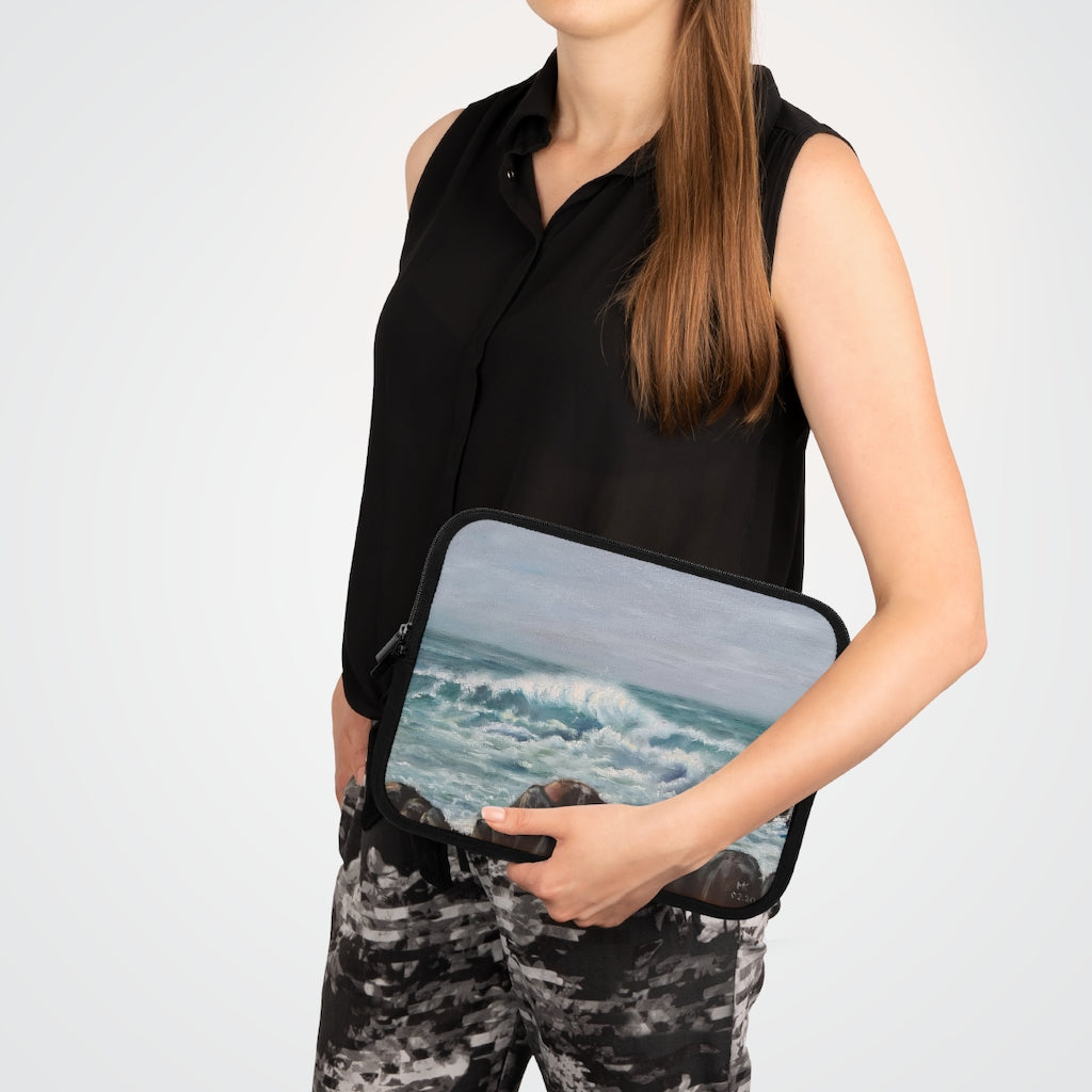 Crashing Atlantic Waves Laptop Sleeve