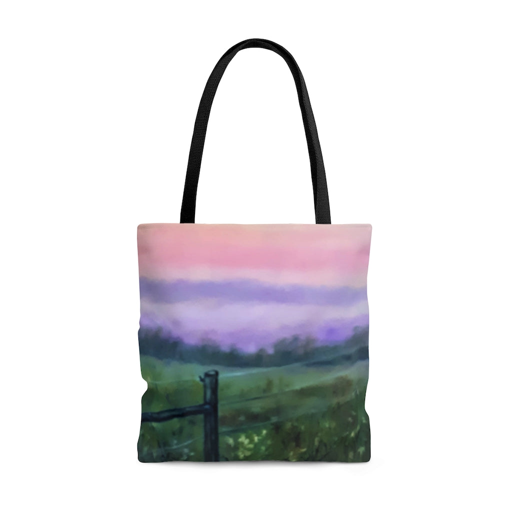 Colorful Pink Sunset Tote Bag
