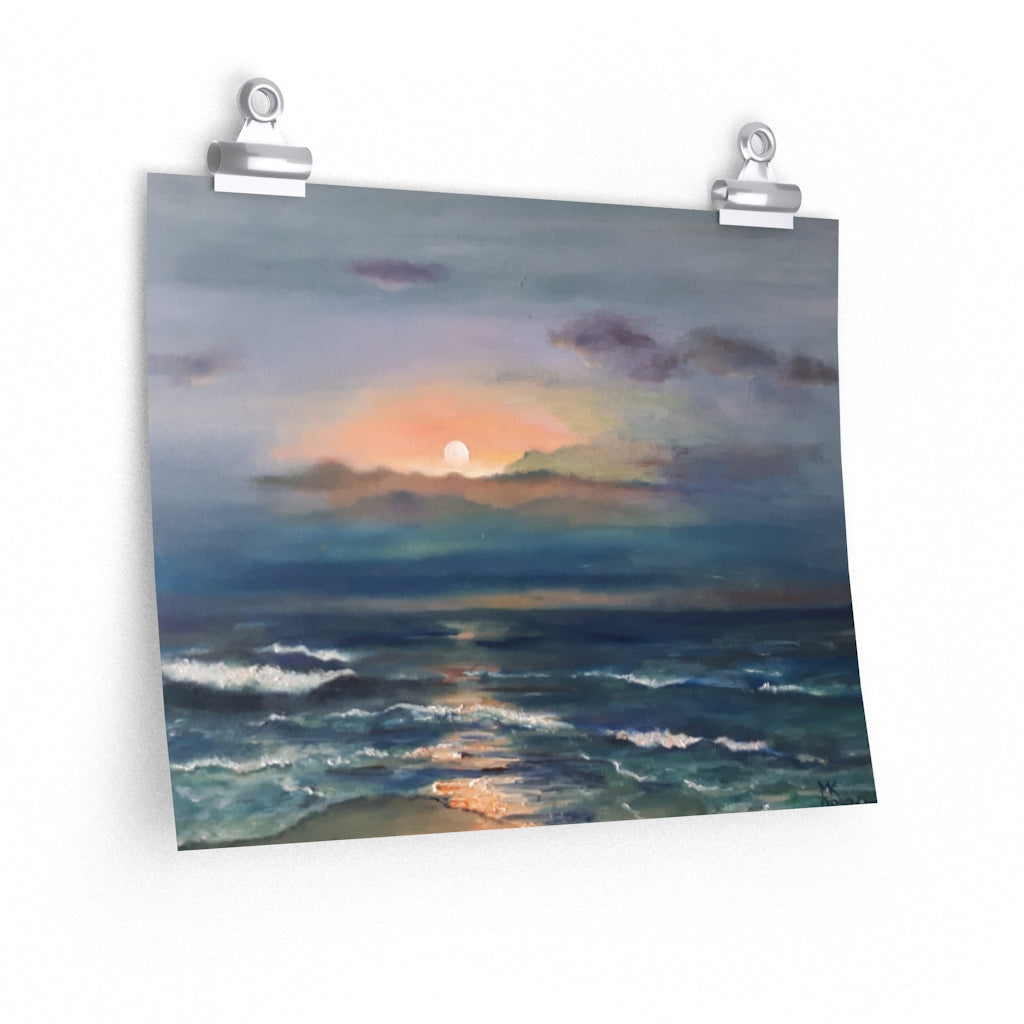 Red Sea Sunset Poster