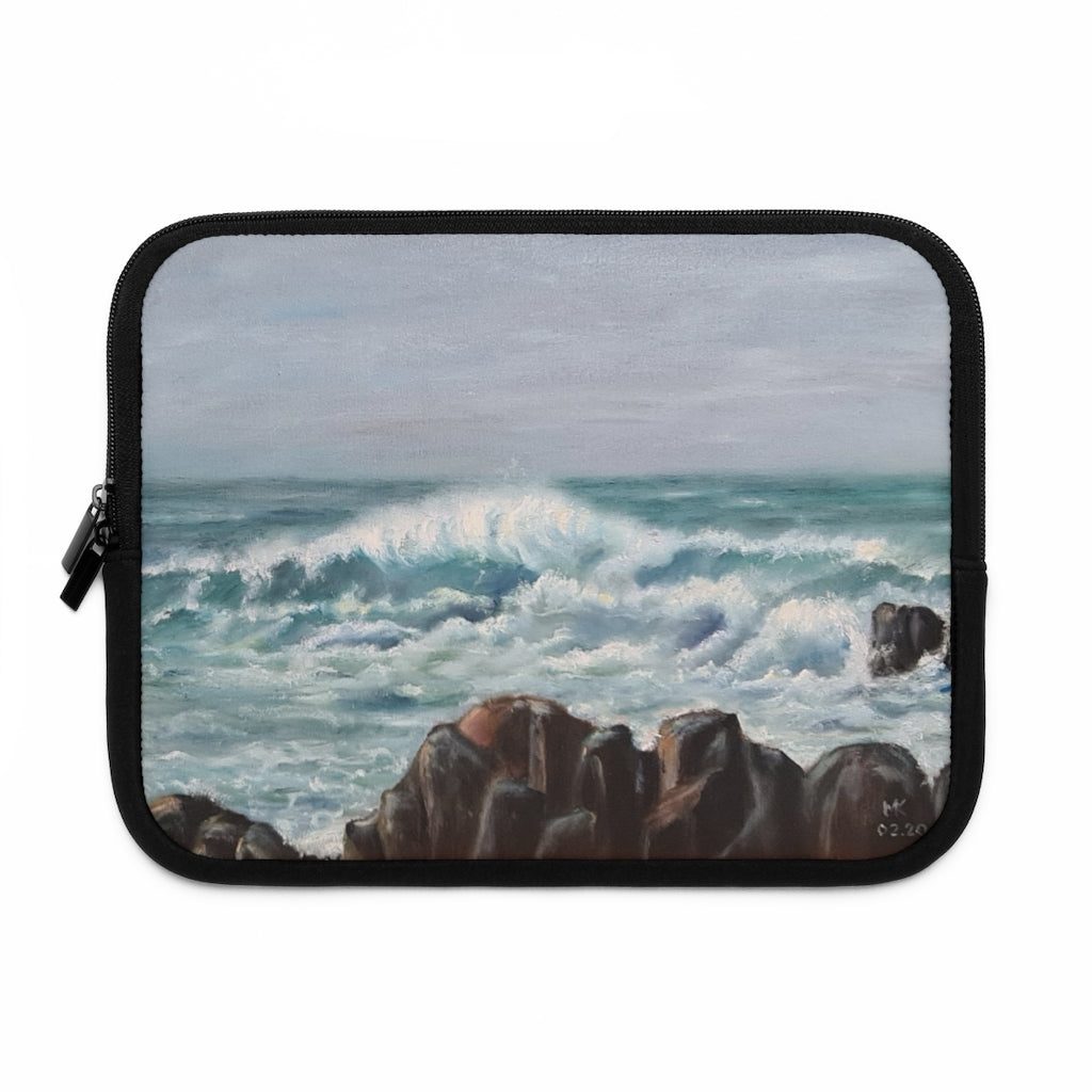 Crashing Atlantic Waves Laptop Sleeve