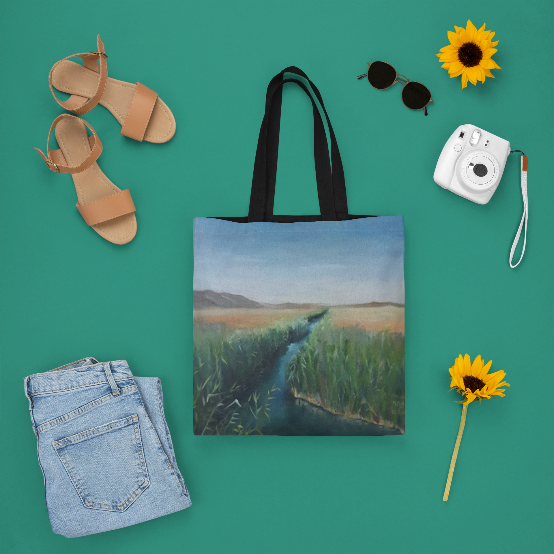 Brook & Valley Landscape Tote Bag