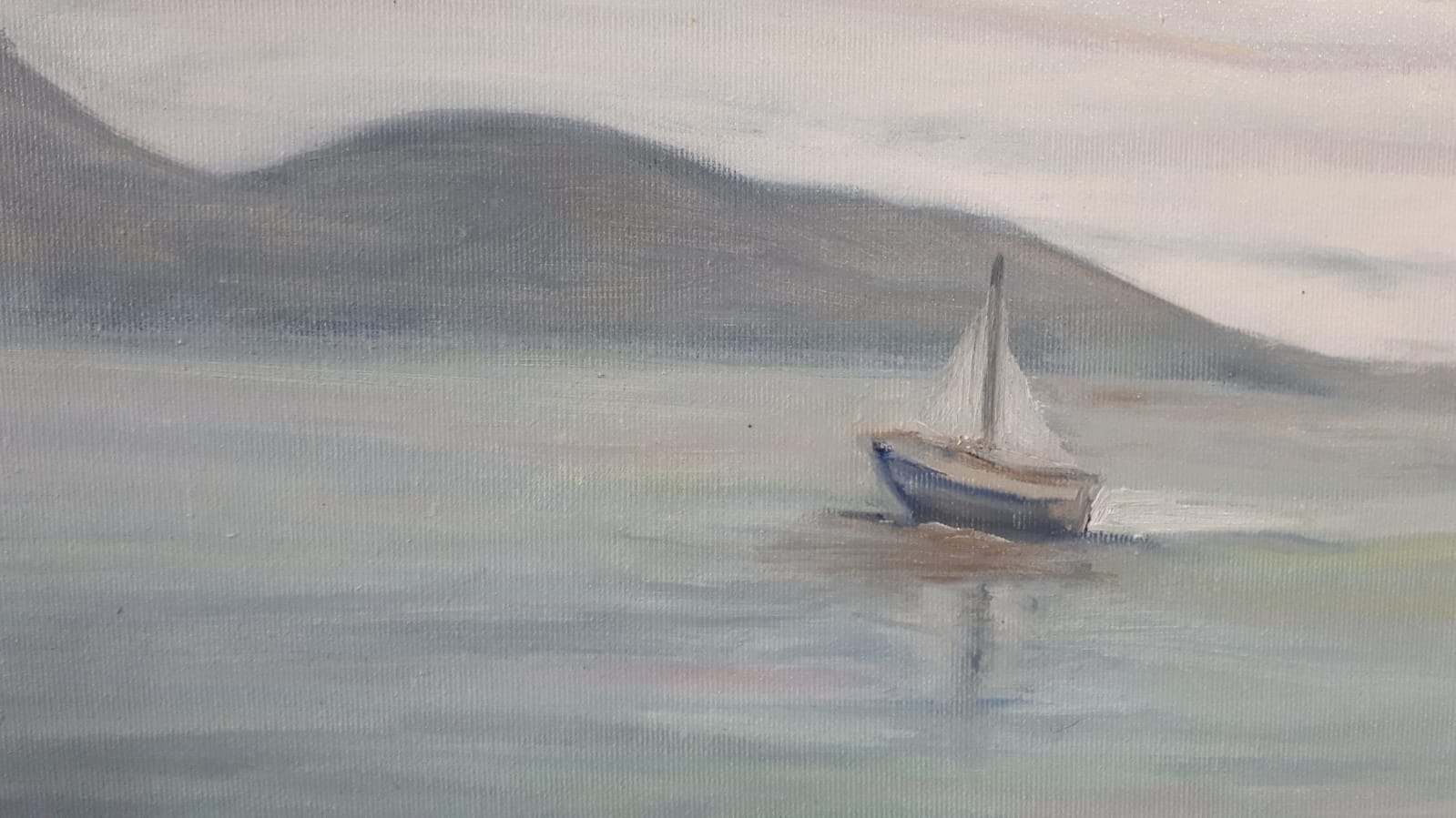 Lone Sailing Boat