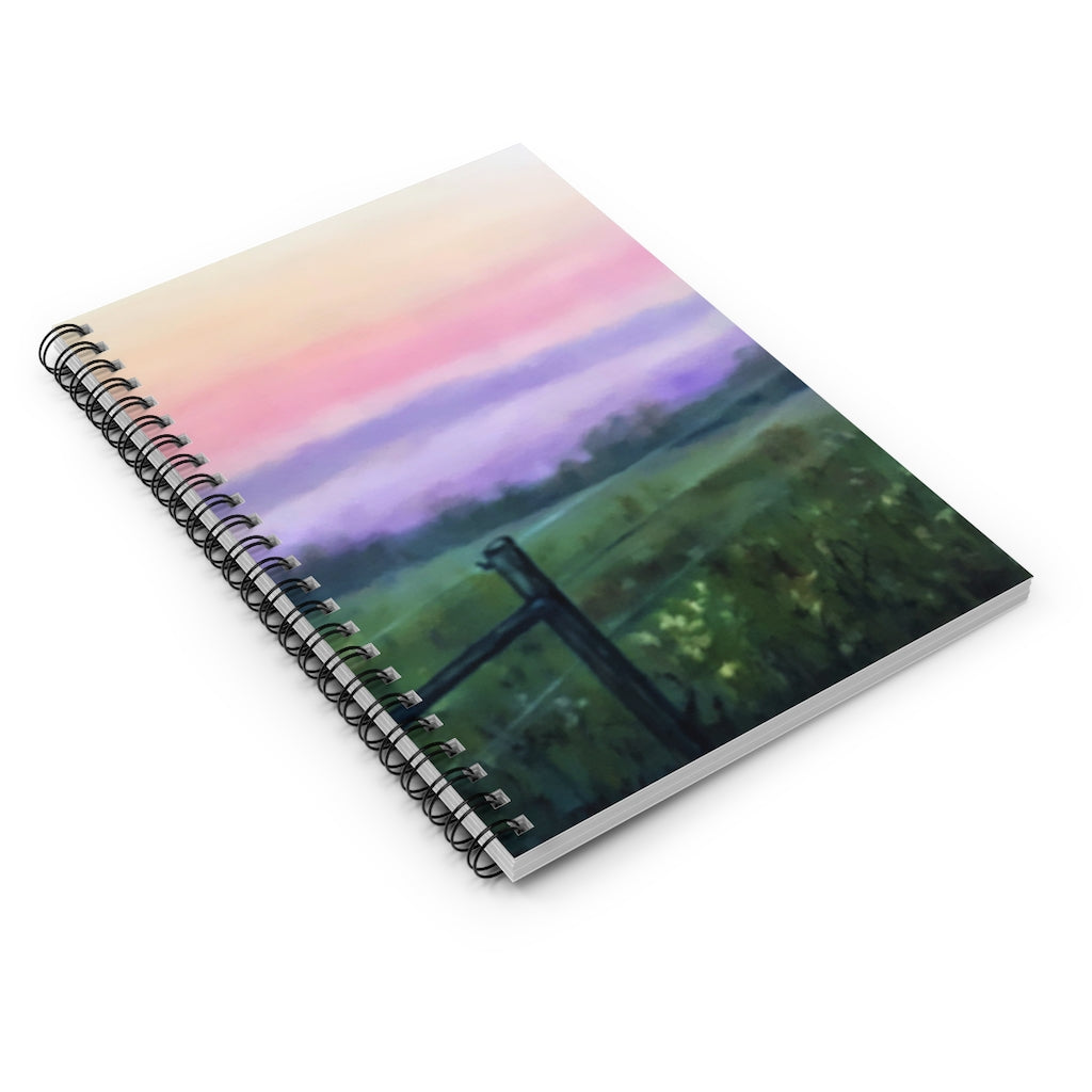 Pink Sky Spiral Notebook - Ruled Line