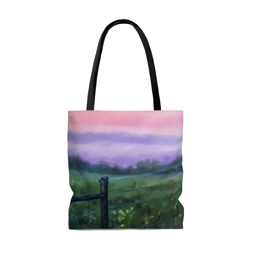 Colorful Pink Sunset Tote Bag