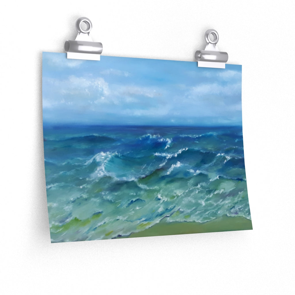 Surfers' Beach Poster