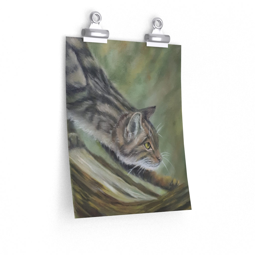 Hunting Cat Poster