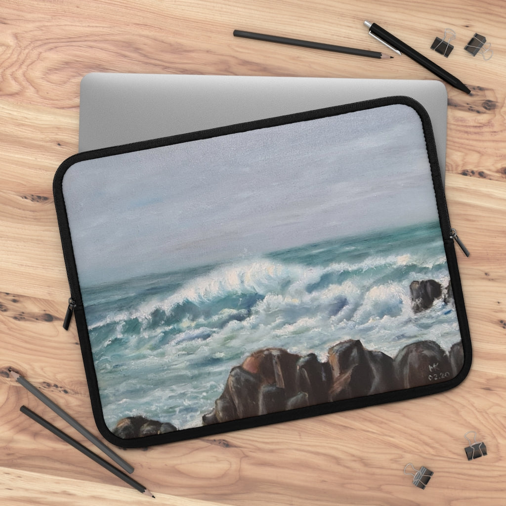 Crashing Atlantic Waves Laptop Sleeve