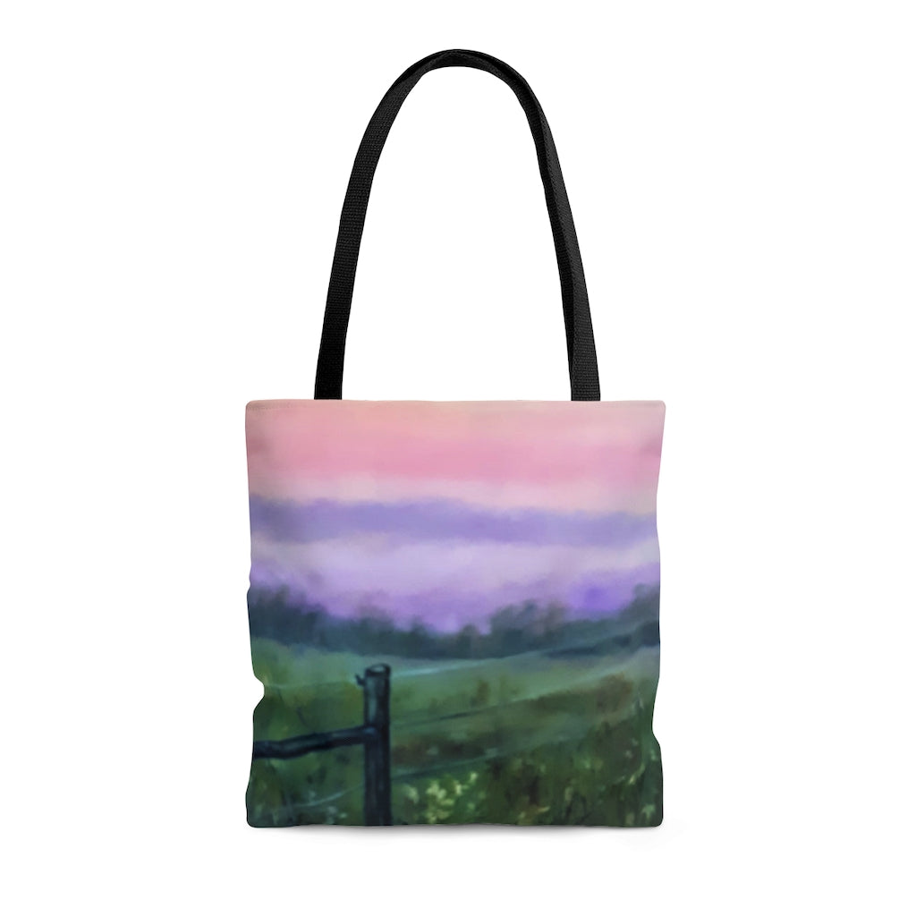 Colorful Pink Sunset Tote Bag