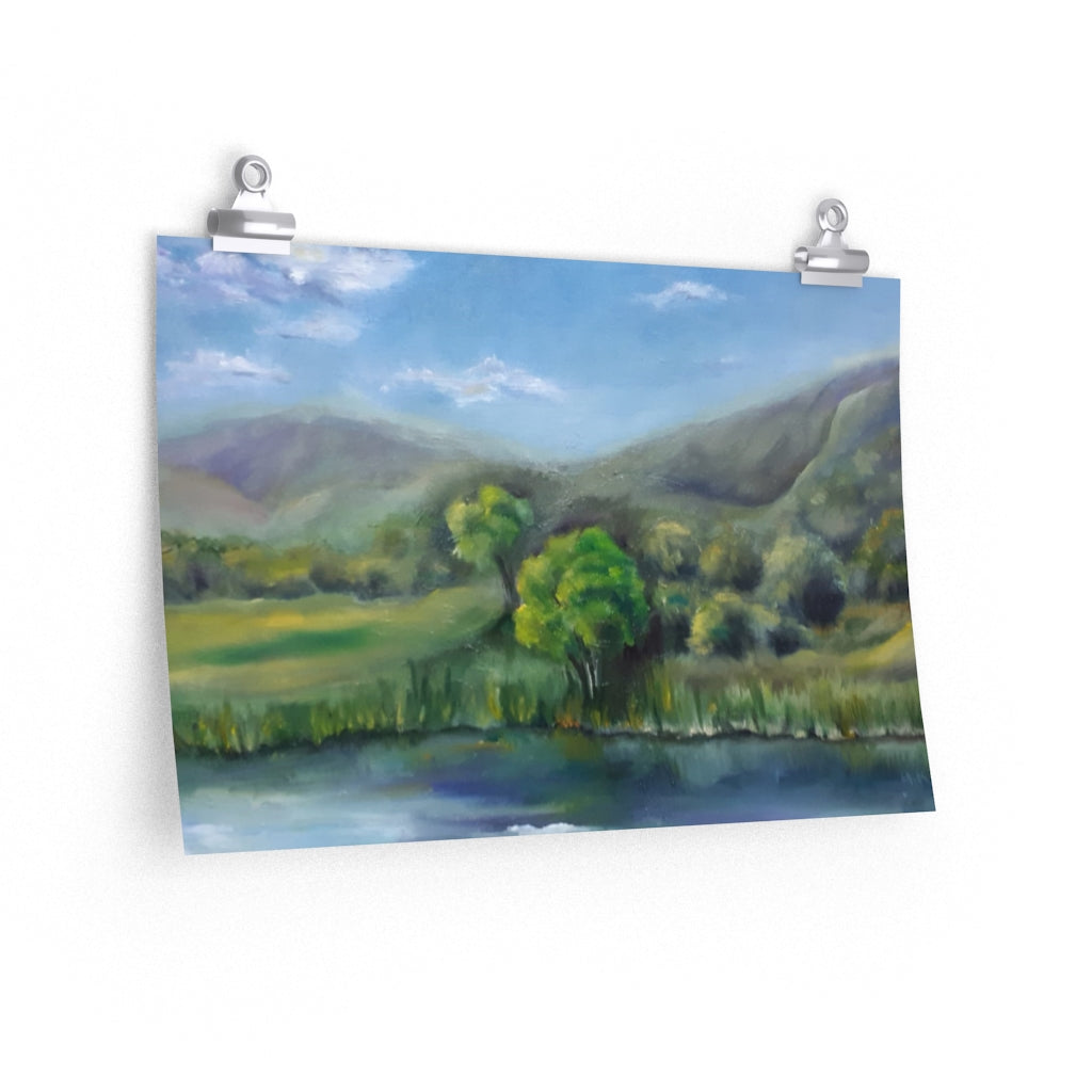 Mountainous  Landscape Poster