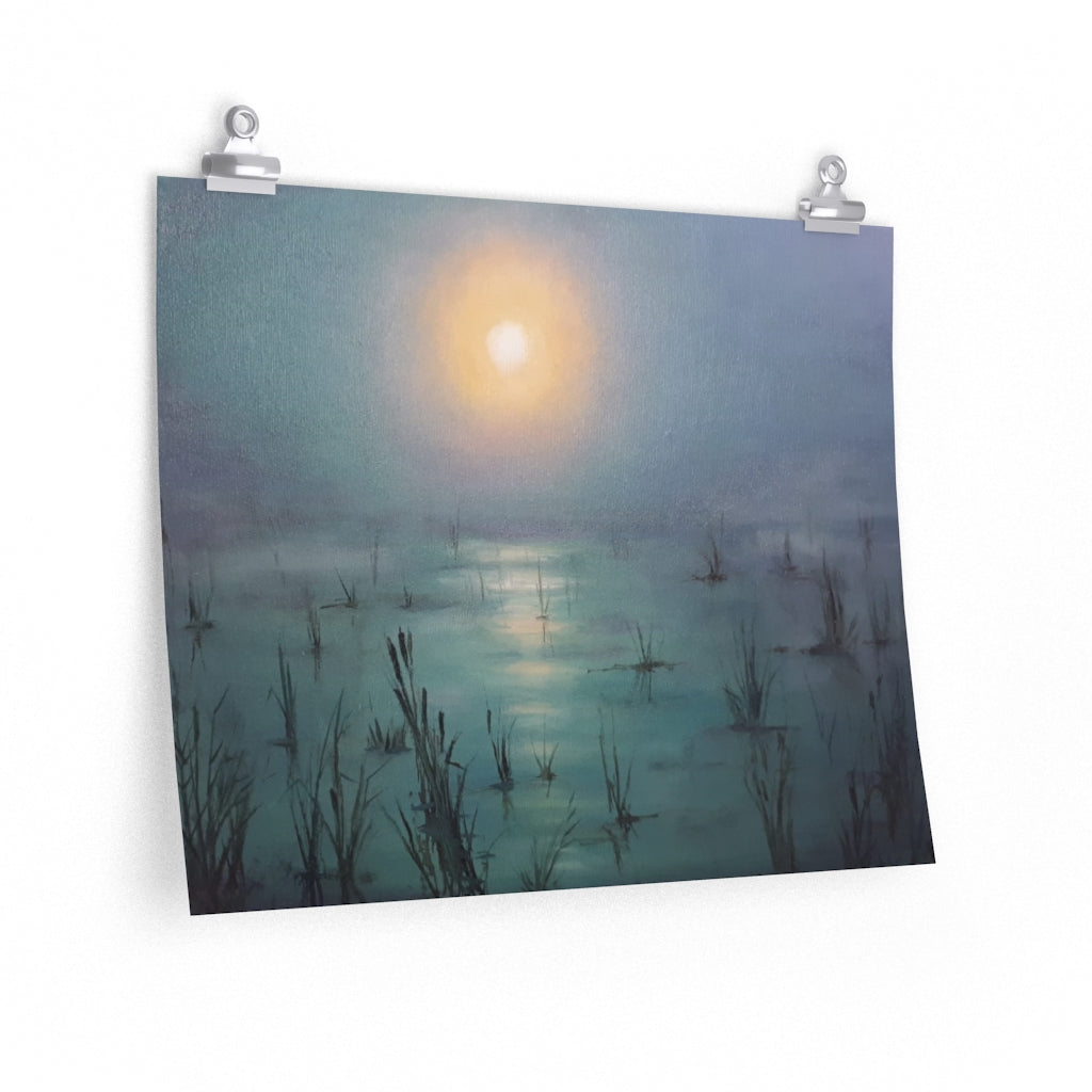 Marsh Sunset Poster