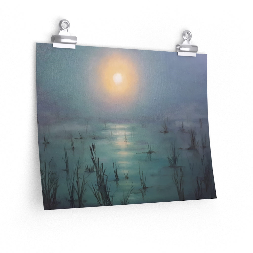 Marsh Sunset Poster