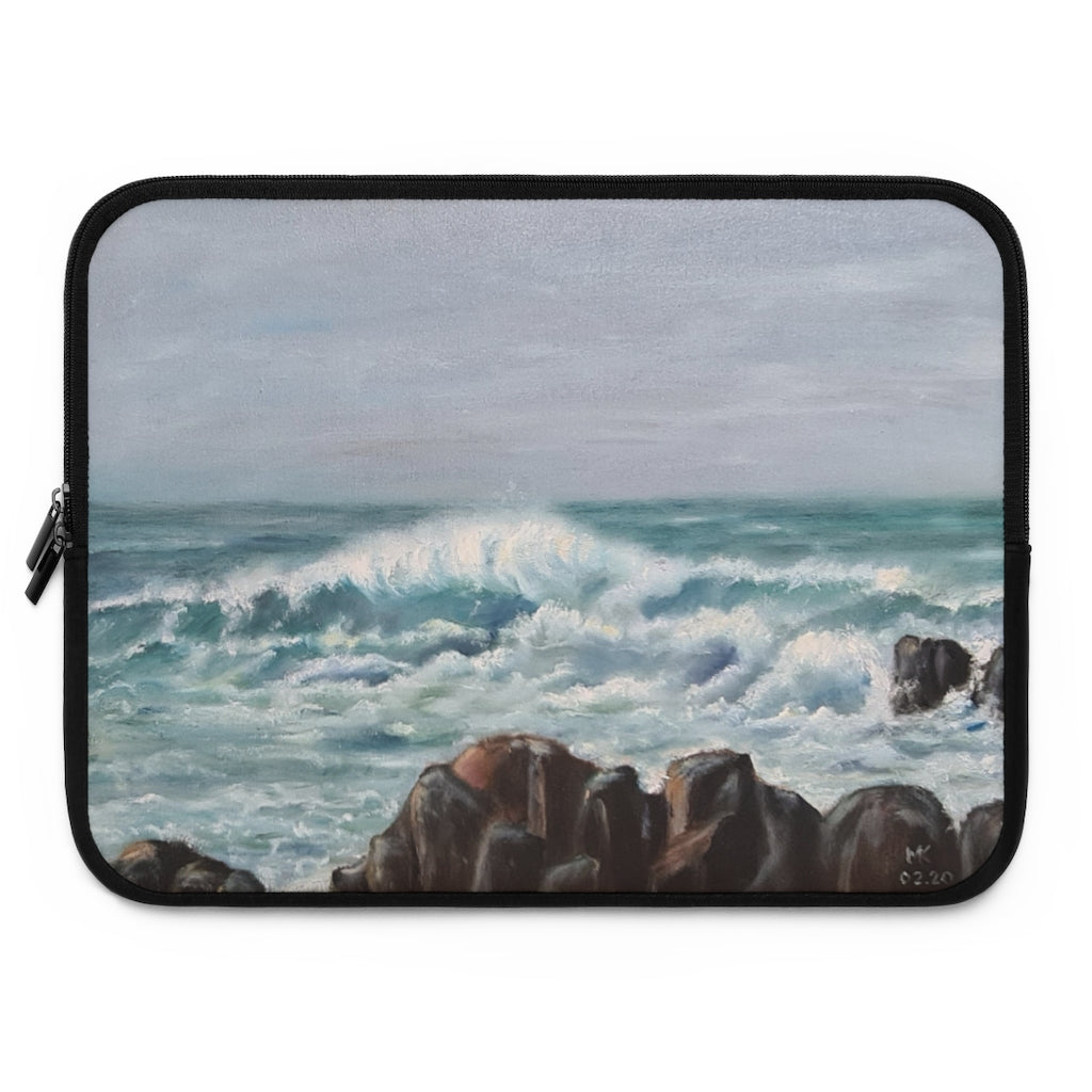 Crashing Atlantic Waves Laptop Sleeve