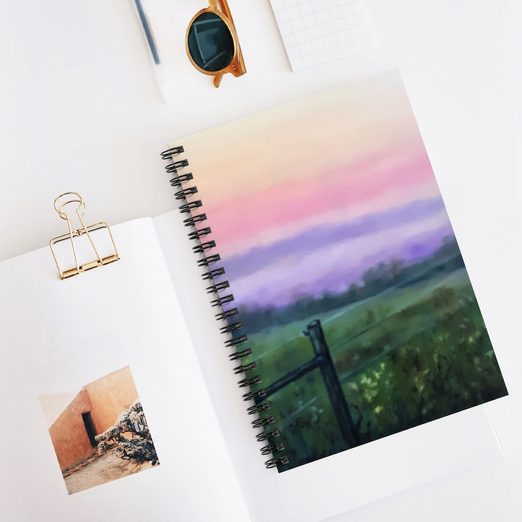 Pink Sky Spiral Notebook - Ruled Line