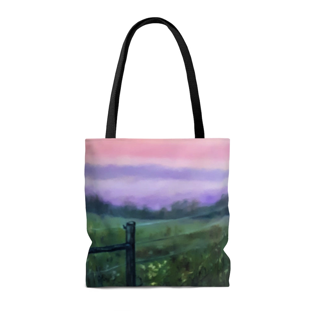 Colorful Pink Sunset Tote Bag