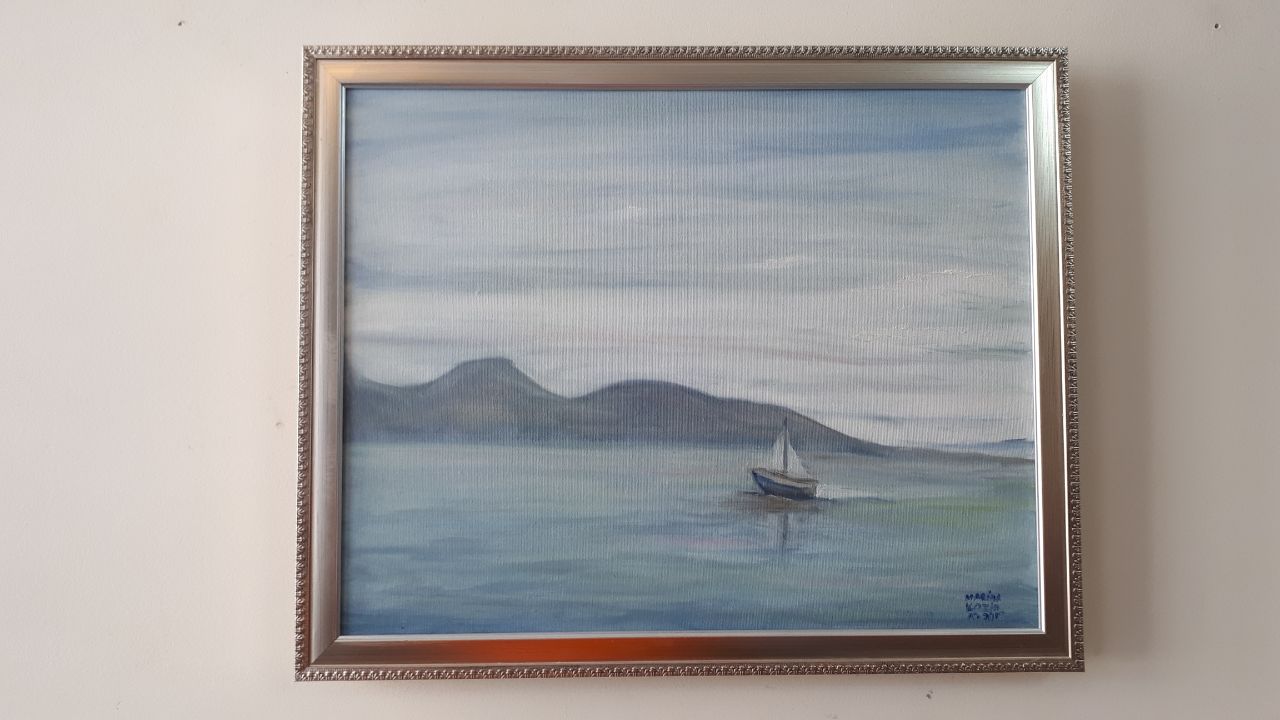 Lone Sailing Boat