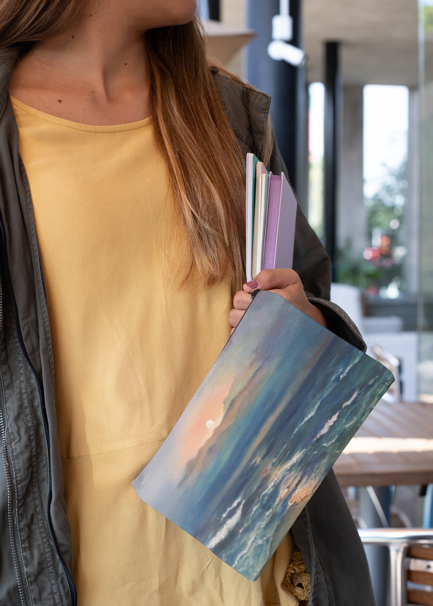 Ocean Sunset Accessory Pouch